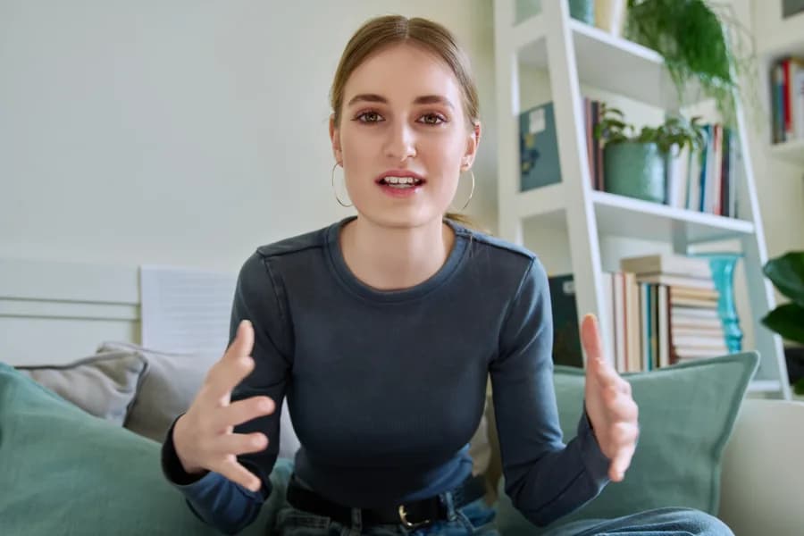 Customer testimonial style UGC video