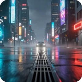 Cinematic rainy neon city street generated with Seedance 2.0