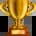 Trophy recognition badge icon