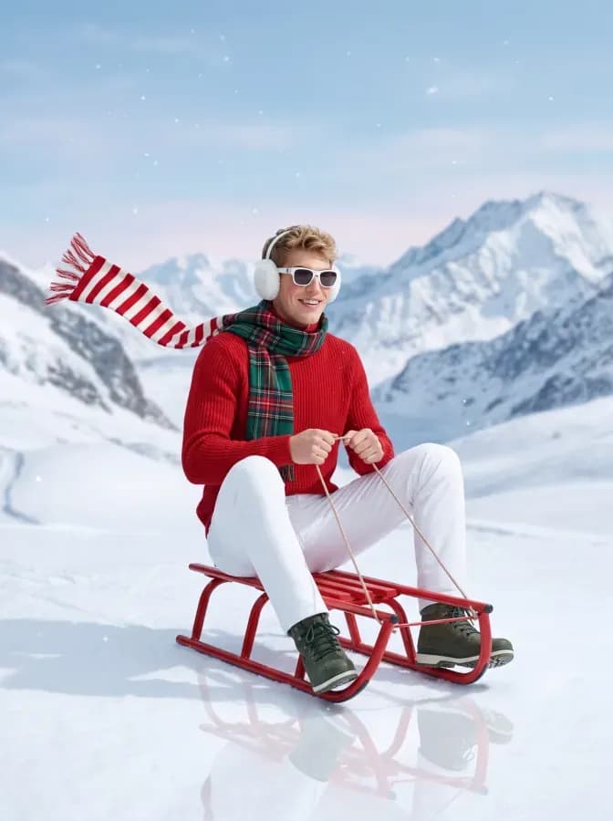 Pinterest pin preview with winter product content