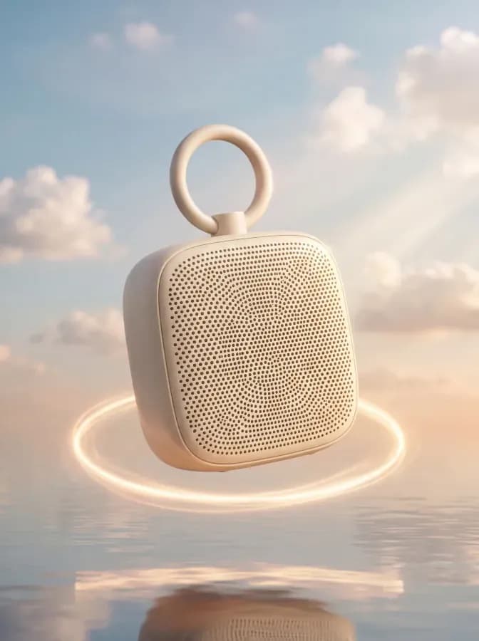 Pinterest pin preview with portable speaker product content