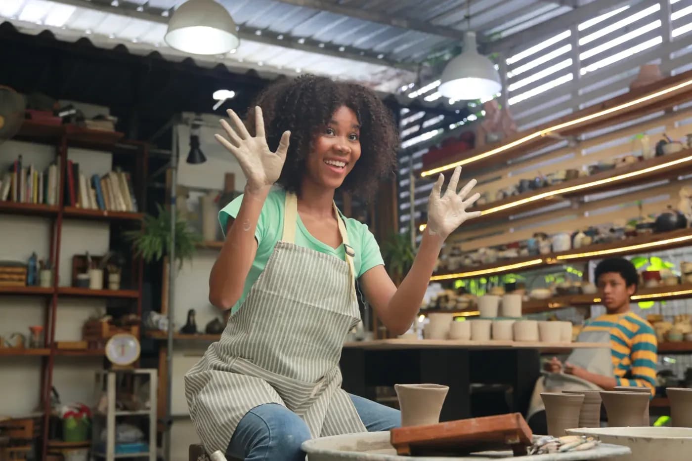 Small business owner growing on Pinterest without a production team