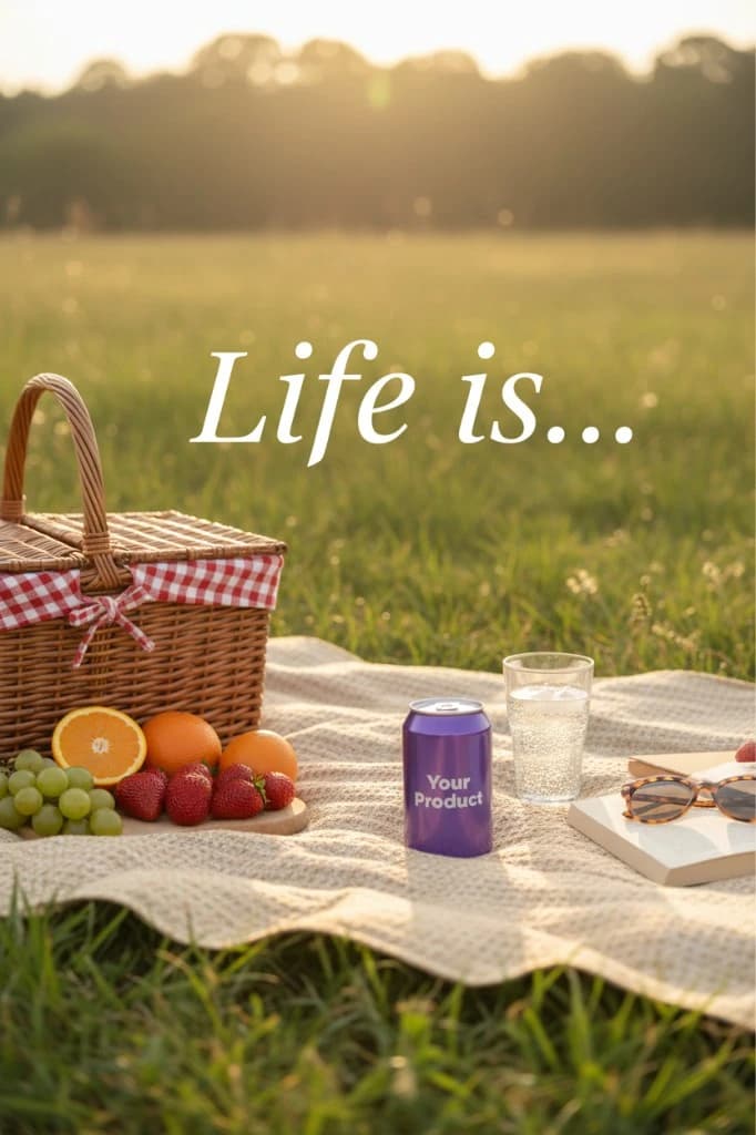 Picnic Lifestyle Ad template preview