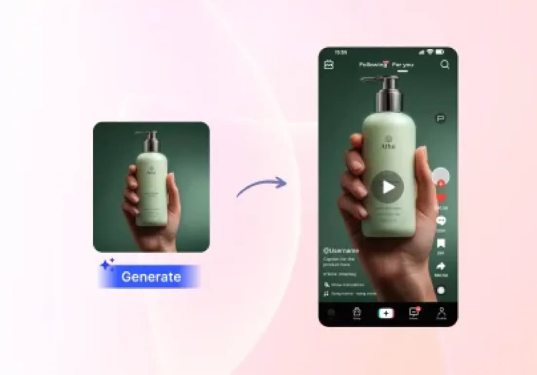 Text to Video TikTok ad generation preview