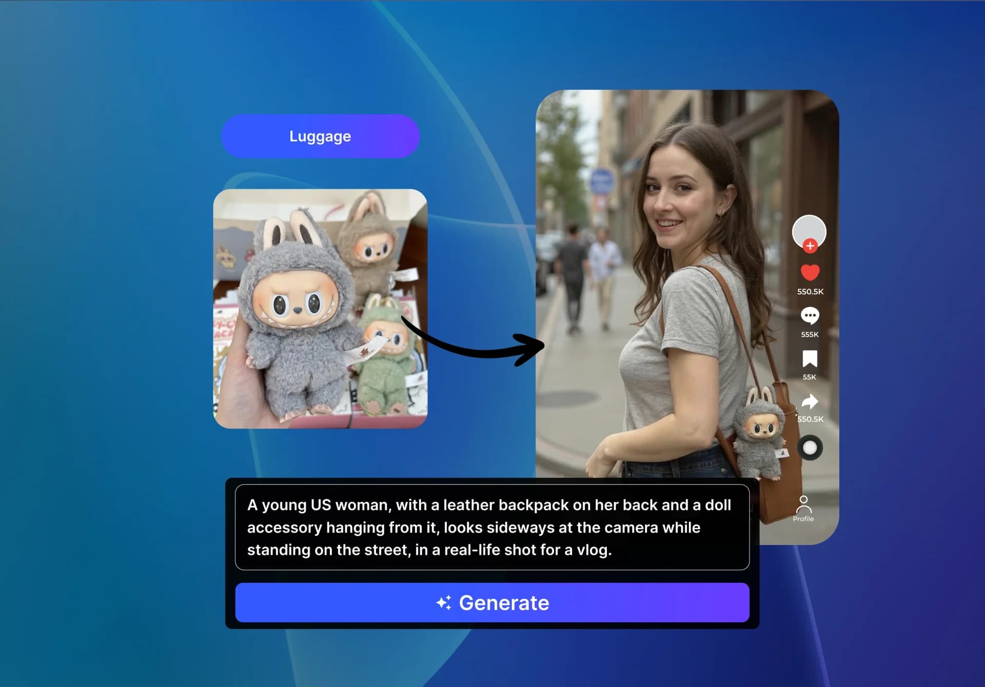 AI image — prompt to product and lifestyle visuals