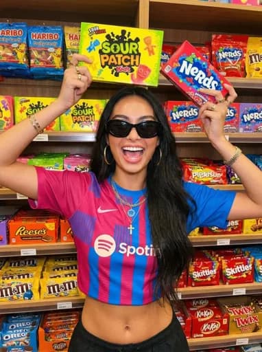 Instagram video ad with candy store lifestyle content