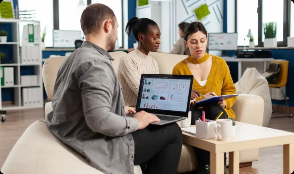 Marketing team testing Instagram ad creatives