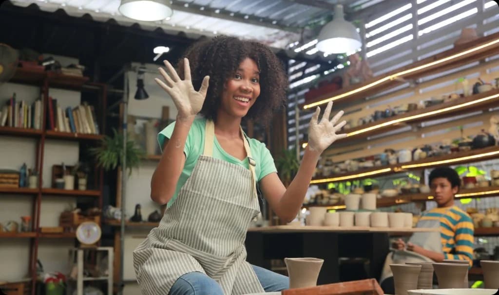Small business owner running Instagram ads