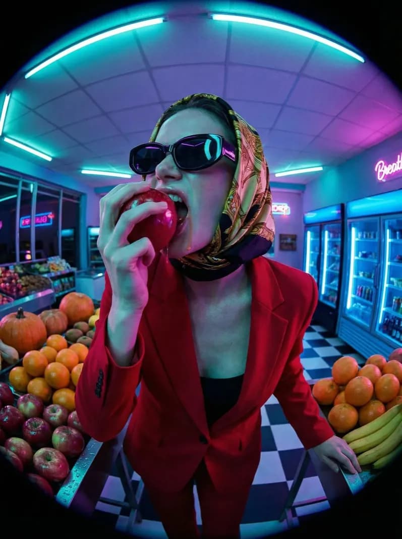 Stories ad preview with lifestyle diner scene