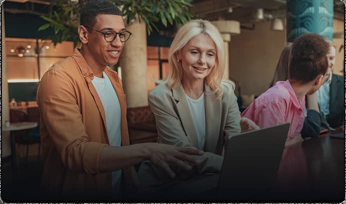 Agency team collaborating