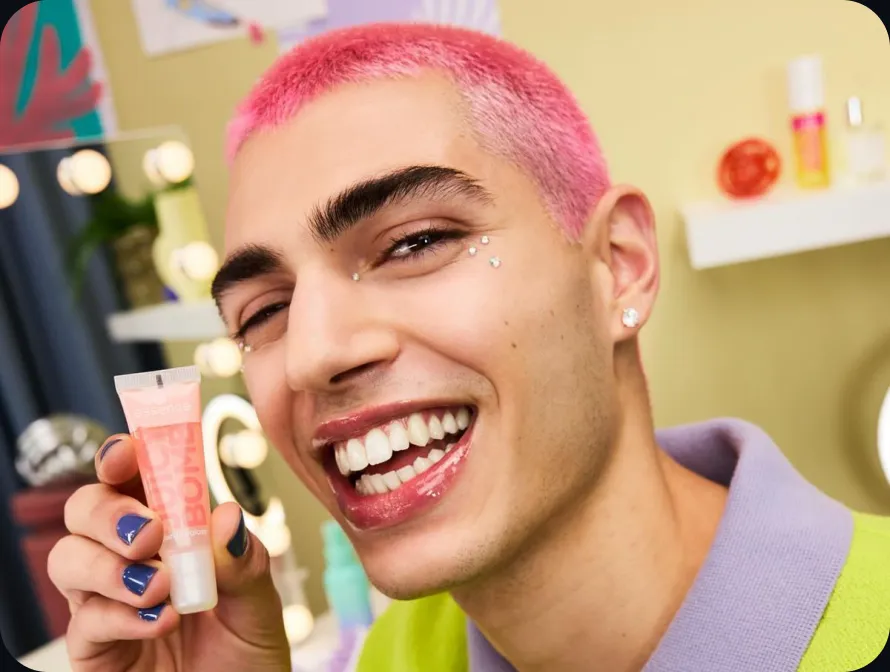 Creator filming a product video