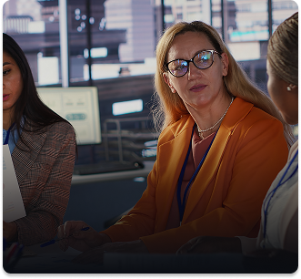 Performance agency team analyzing results