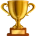 Trophy recognition badge icon