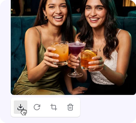 Generated Kling 2.5 preview with download and edit actions