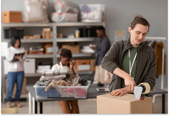 Performance marketer working