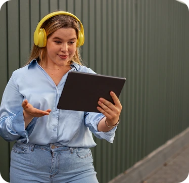 Happy creative professional