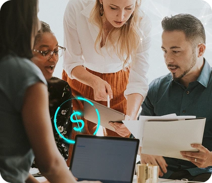 Happy creative professional