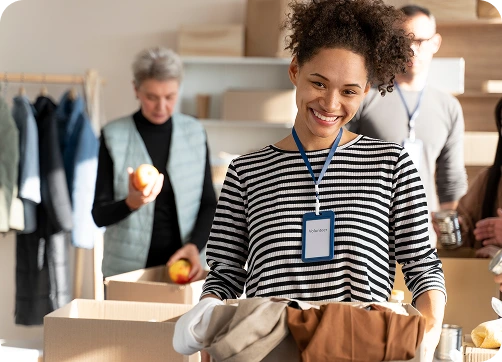 Happy creative professional