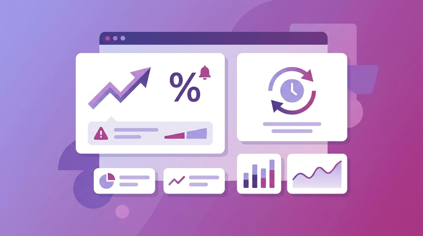 Dashboard tracking commission rate change alerts for affiliate programs