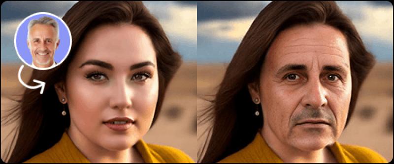 Video face swap AI