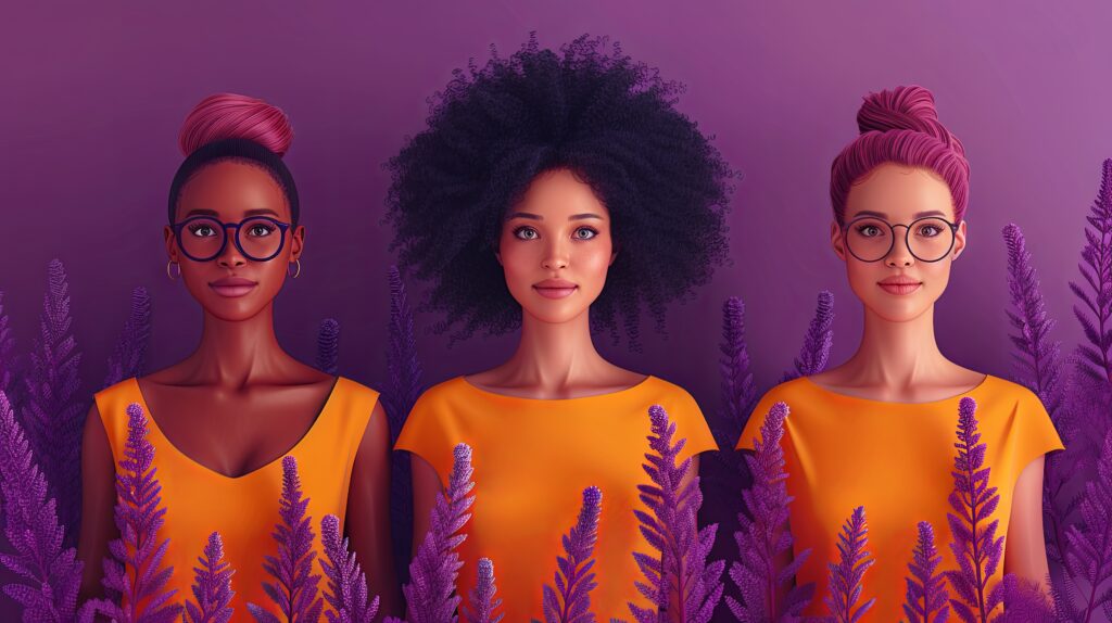 digital-art-8m-women-strike-movement – VidAU.ai Different female AI Avatar samples