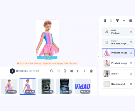 AI Video Generator – VidAU.ai step three edit video free ai video generator
