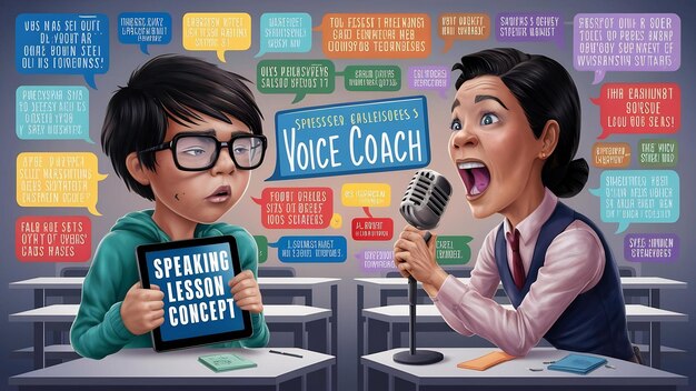 voice ability problem speaking lesson concept 926199 3788097 – VidAU.ai Text to speech AI Animated Voices Characters in Action