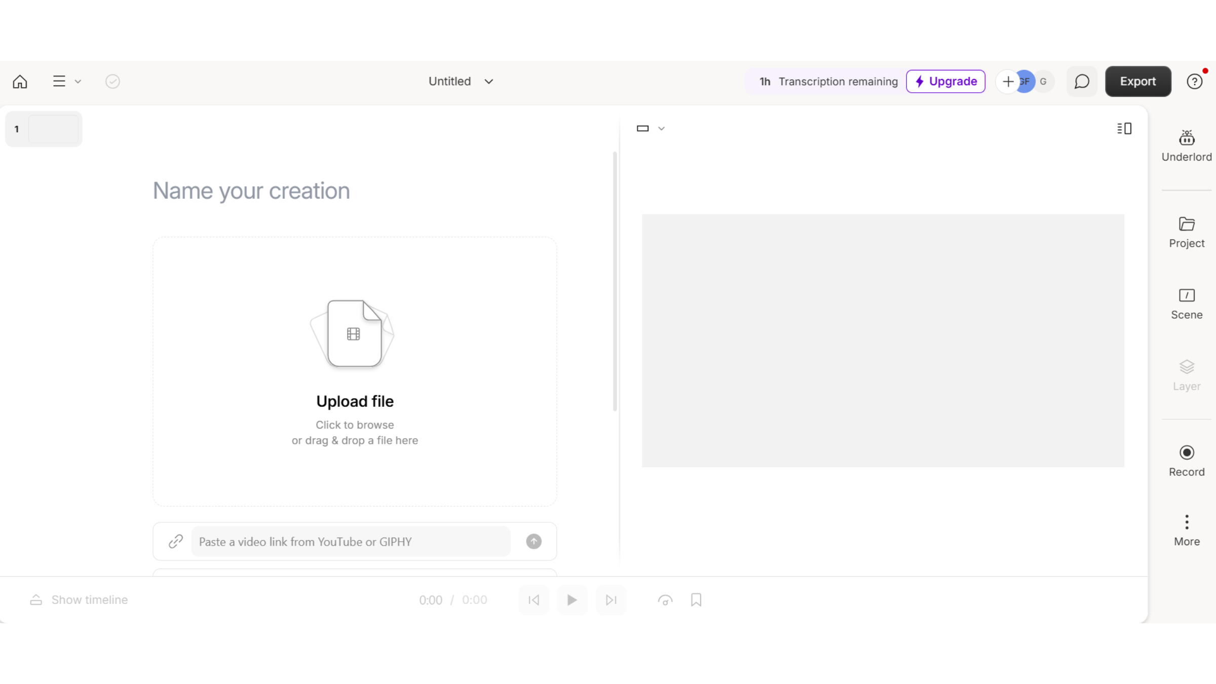 Descript AI tool Descript AI tool for transcription