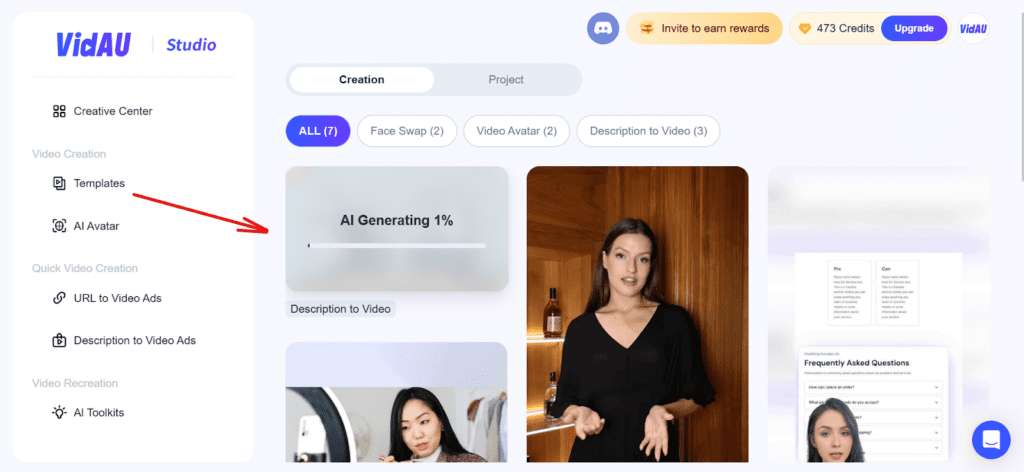 14 – VidAU.ai Download and post your video