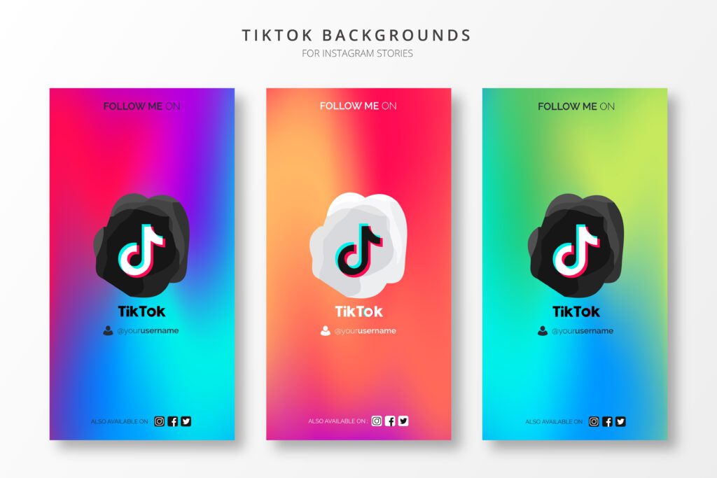 TikTok gradient backgrounds – VidAU.ai Three tiktok gradient backgrounds