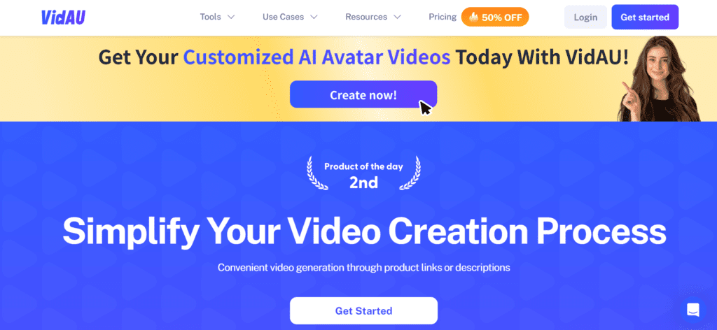 VidAU Home Page 1 – VidAU.ai youtube video converter