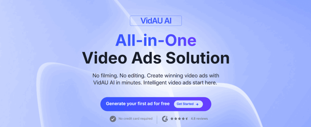 VidAU homepage – VidAU.ai VidAU AI generator or Vidu AI video generator