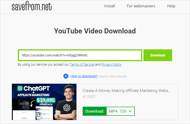 YouTube Video Downloader – VidAU.ai YouTube MP4 Downloader