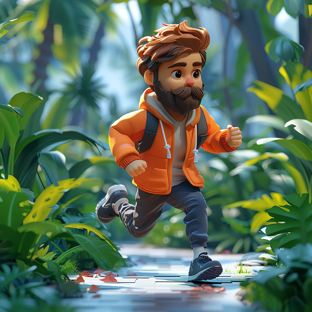 3d-cartoon-fitness-man animation maker