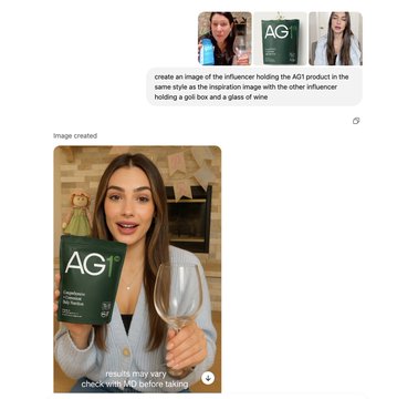 GniQ0lGbkAEilnM arcads ai , a pictires producte for Video Ads on Arcads