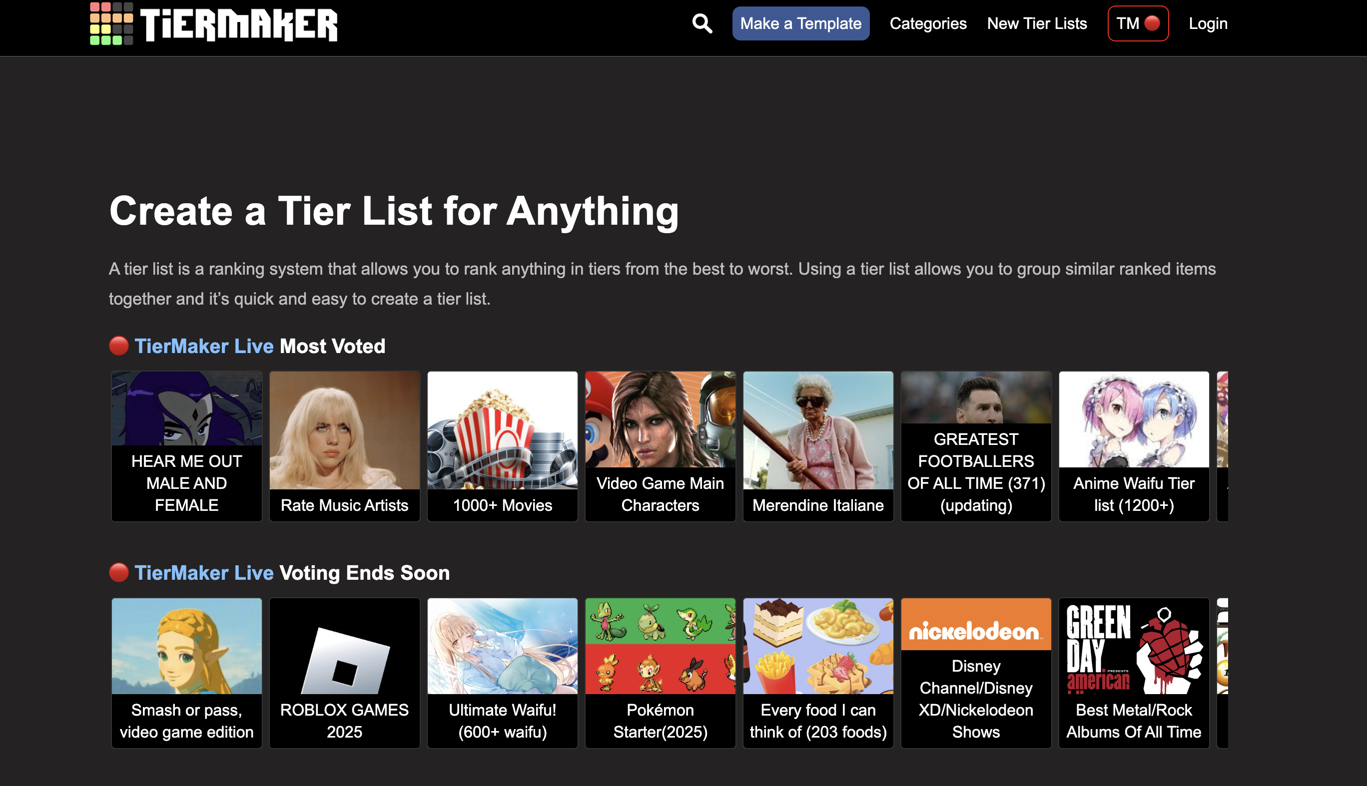 Custom Ranking Maker Tier List Maker: The New Way to Rank your Pictures & Videos
