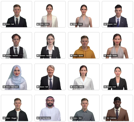 image – VidAU.ai Massive template library for Vidnoz face swap