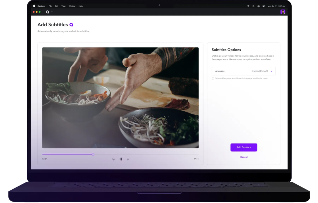 image – VidAU.ai captions ai