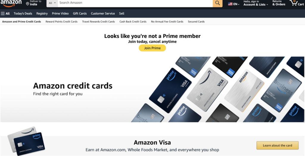 Amazon credit card