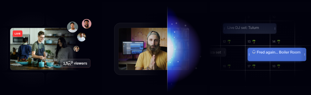 image – VidAU.ai restream login showing the studio interface