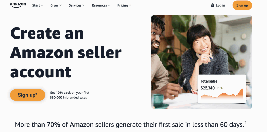 Amazon Seller Central login
