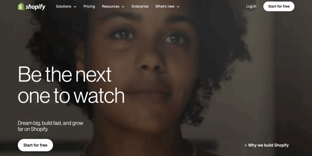 Shopify homepage – VidAU.ai Shopify Pricing homepage screenshot