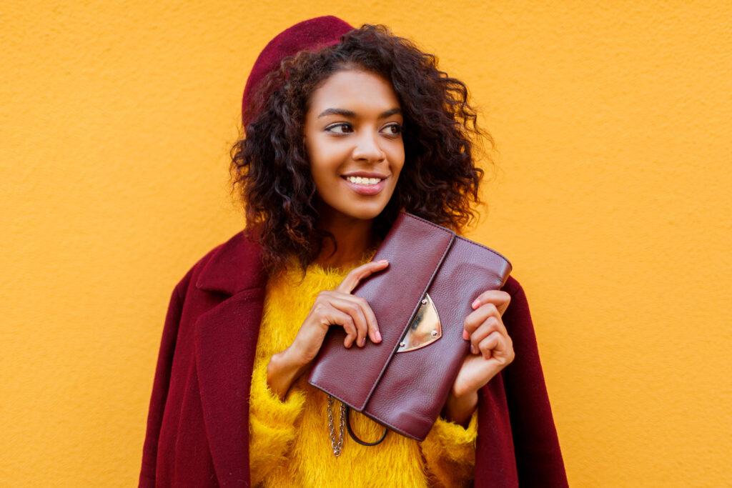 fashionable-portrait-elegant-woman designer wallets for men