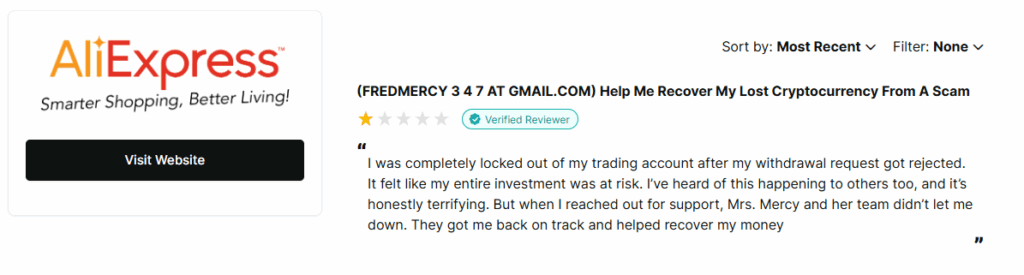 AliExpress reviews