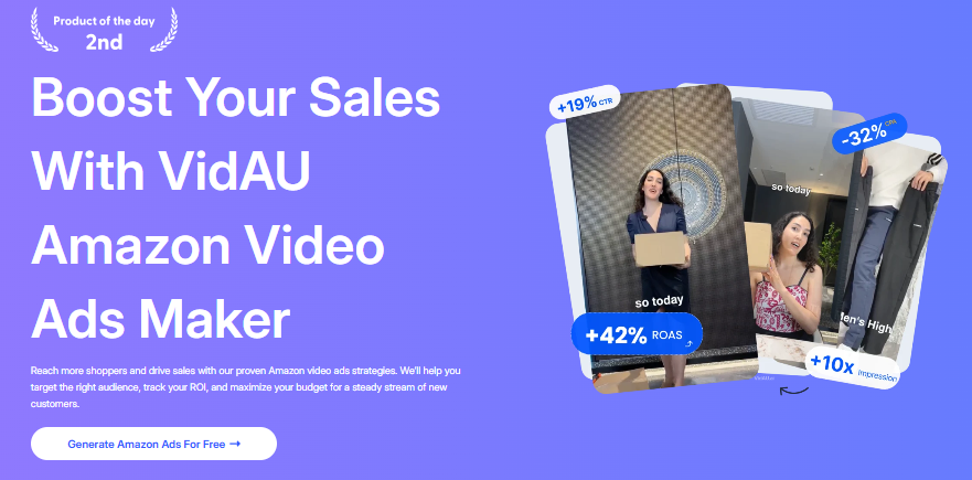 Amazon advertising on VidAU