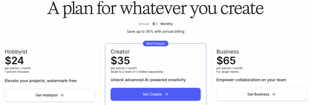 Descript pricing – VidAU.ai Descript pricing