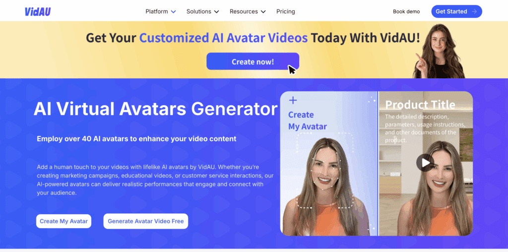 Create AI Avatar Using my photo with VidAU AI