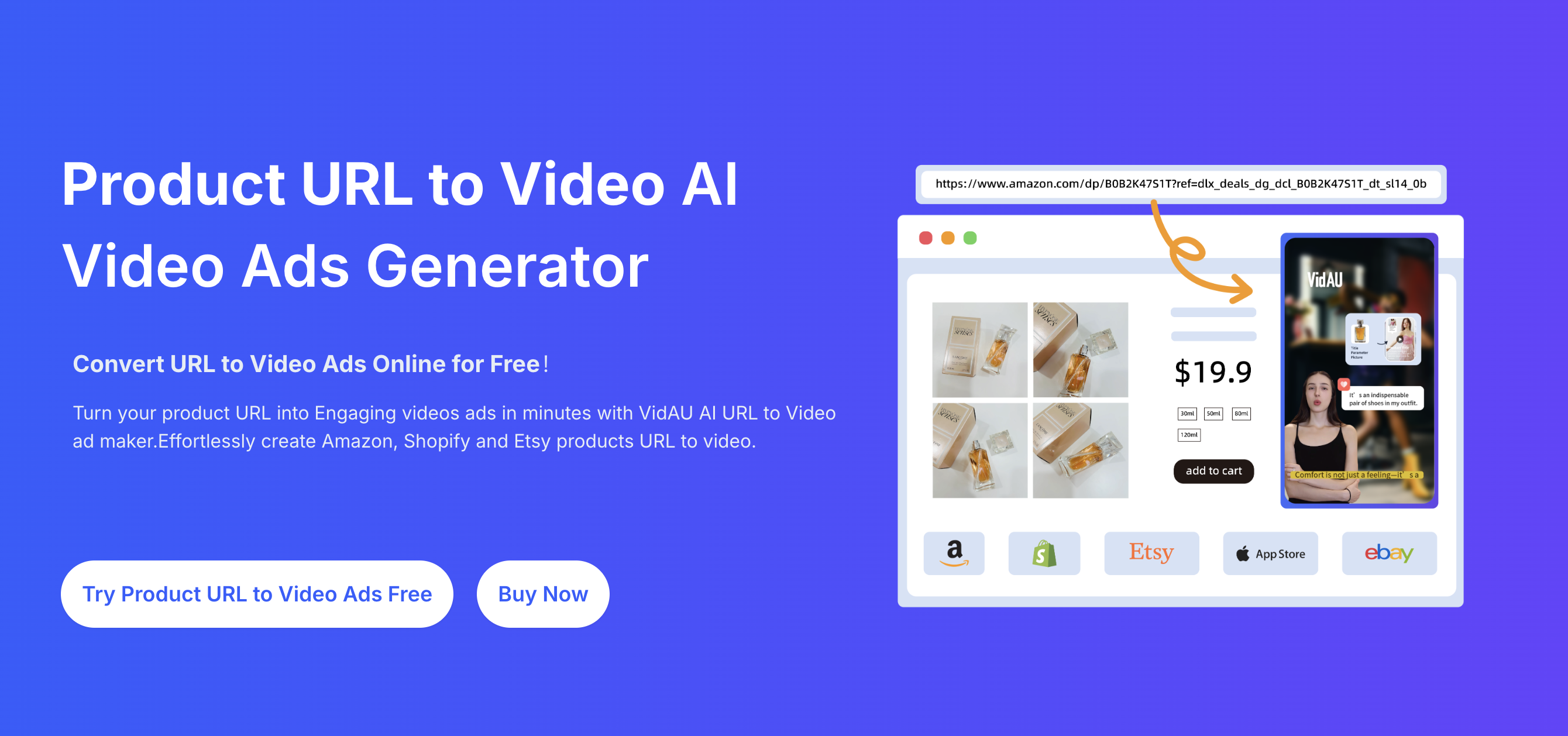 VidAU URL to Video tool – VidAU.ai VidAU URL to Video tool
