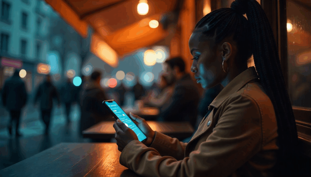 A lady sitting while exploring an AI video translator
