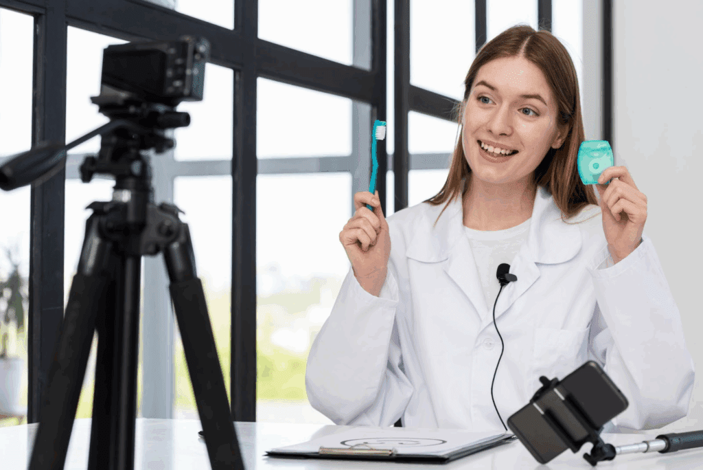 A Ugc creator creating a content